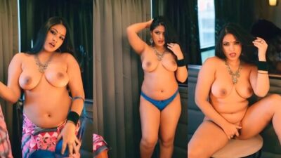 Anjali Gaud Hot Pink Saree 2025 Hindi Uncut Short Film