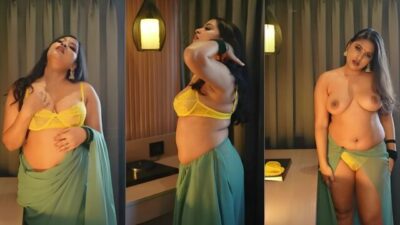 Anjali Gaud Horny Green Saree 2025 Hindi Uncut Short Film